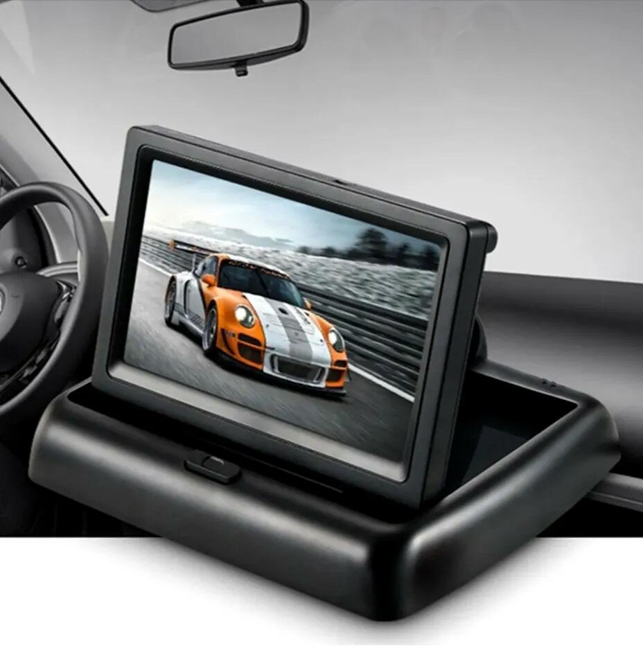 Автомобильный монитор автомобильный монитор заднего вида автомобильные мониторы для камеры заднего вида 5 дюймов PAL NTSC