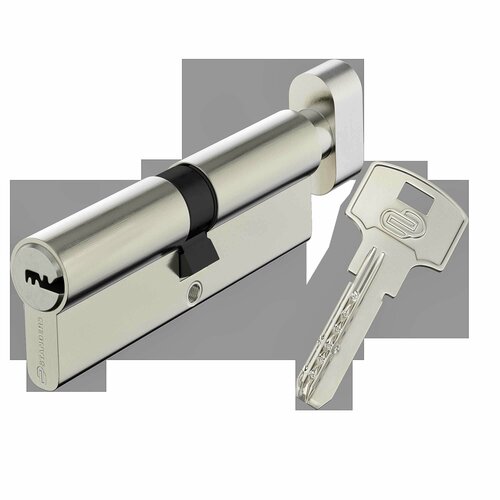Цилиндр Standers TTAL1-4545NBCR, 45x45 мм, ключ/вертушка, цвет хром