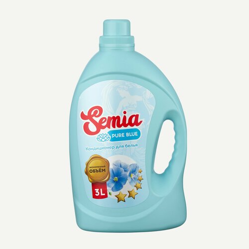 Концентрированный кондиционер для белья Semia Pure Blue, 3л