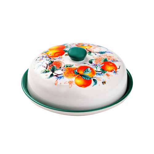 Блюдо для блинов Orange fruit керамическое 23 см 1398₽