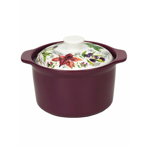 Керамическая кастрюля с крышкой 3 л