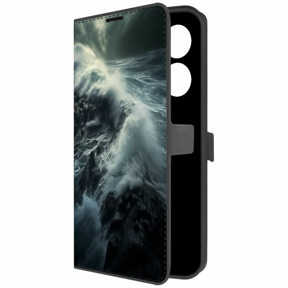 фото Чехол-книжка Krutoff Eco Book для TECNO Camon 20 Шторм (черный)