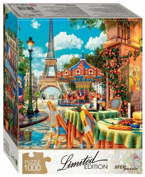 Степ Пазл / Пазл Кафе в Париже (Limited Edition), 1000 деталей