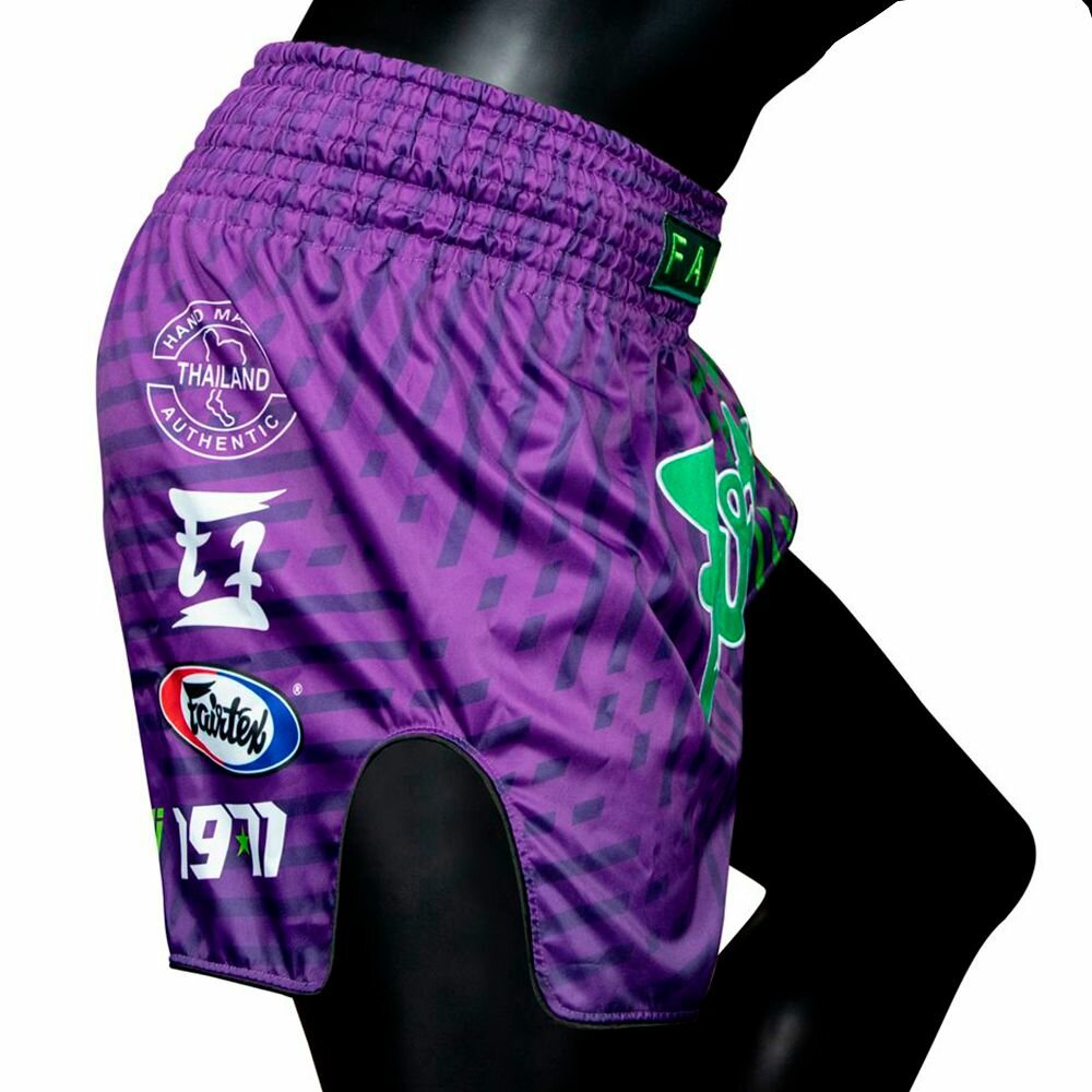 Трусы боксерские Fairtex Базовая коллекция, размер L, фиолетовый — фото 1