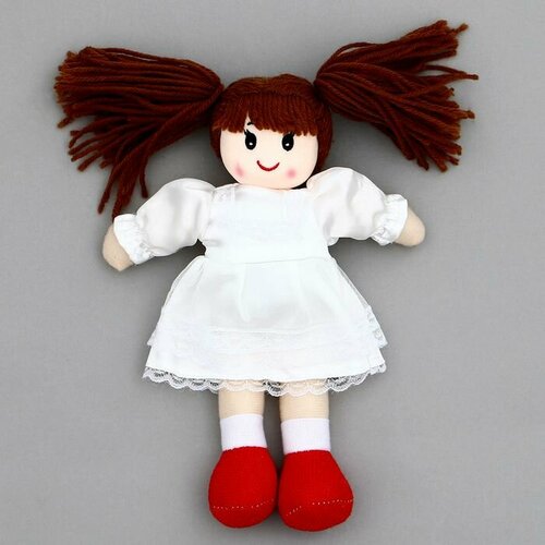 Мягкая игрушка Кукла в белом платье, на подвесе, 25 см