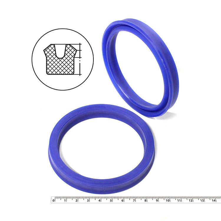 Манжета гидравлическая 80х95х12 (манжета цилиндра 95*80*12) тип UN PU (полиуретан) (упаковка 2 шт.)