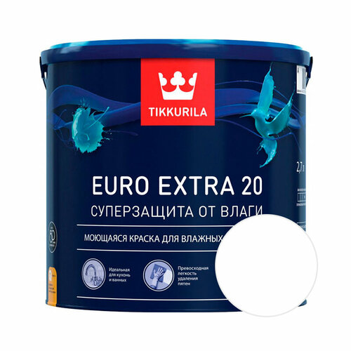 TIKKURILA Краска TIKKURILA Euro Extra 20 2,7 л