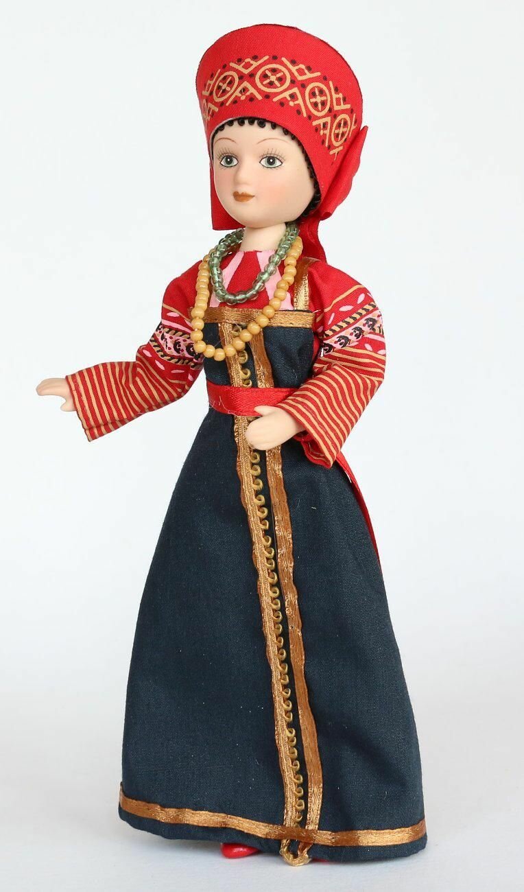 Кукла коллекционная в праздничном костюме Владимирской губернии