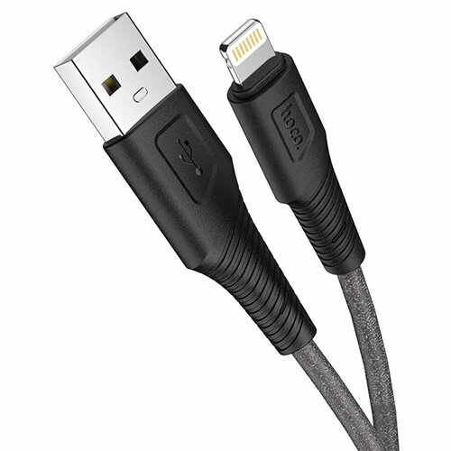 Кабель USB HOCO X58 Airy USB - Lightning, 2.4А, 1 м, черный аксессуар hoco x58 airy usb microusb 1m black 6931474744524