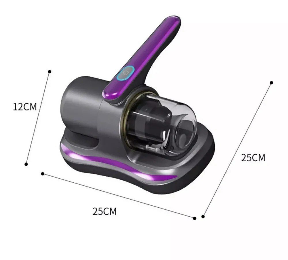 фото Ручной пылесос для мебели, беспроводной мини-пылесос, серого/фиолетового цвета