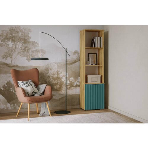 Стеллаж Салерно 1 Аквамарин 50x36x190 фабрика «Мебель Лэнд 24»