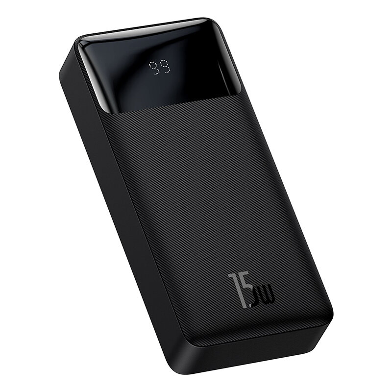 Внешний аккумулятор Baseus Bipow Digital Display Power bank, 20000 mAh, 15W, Черный, PPDML-J01