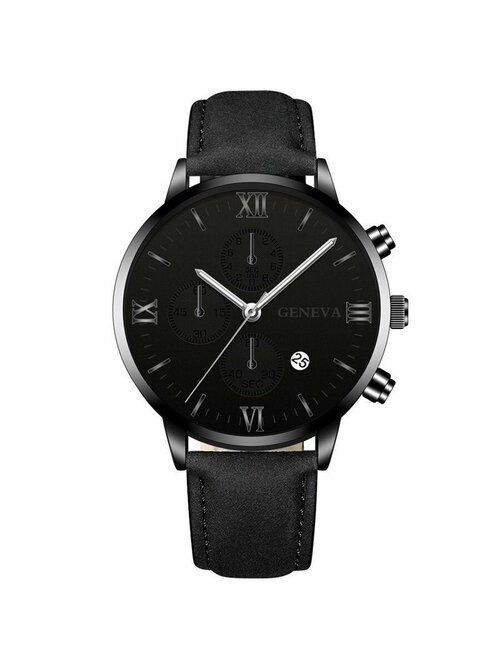 Наручные часы Geneva, черный, серый