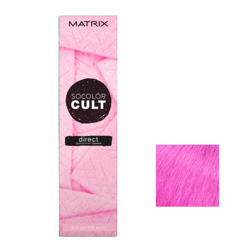 Краска для волос Розовый бабл-гам 118 мл MATRIX SoColor Cult Direct Pink Bubble Gum 90 мл matrix socolor cult direct крем краска с пигментами прямого действия для волос розовый бабл гам 118 мл