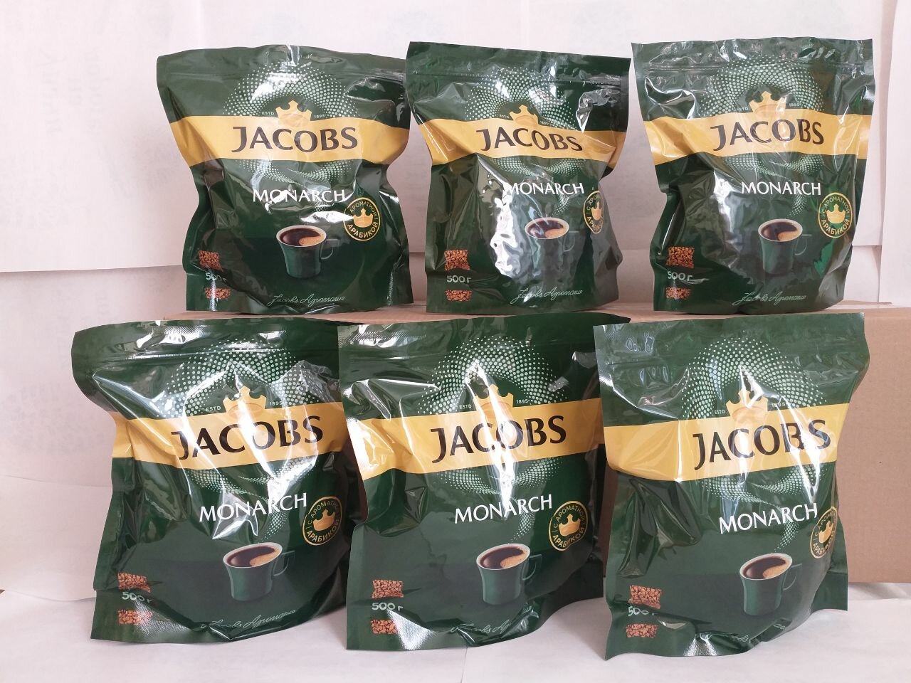 Кофе растворимый Якобс Монарх ( Jacobs Monarch ) 6 шт по 500 гр.