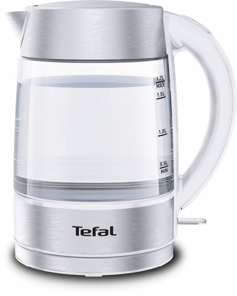 Чайник Tefal KI 7721, серебристый/белый