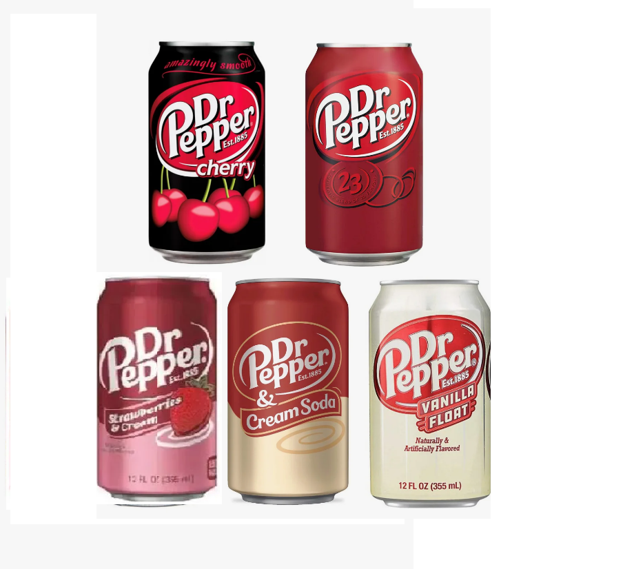 Набор газированных напитков Dr Pepper USA / Доктор Пеппер США / 5 банок по 355 мл