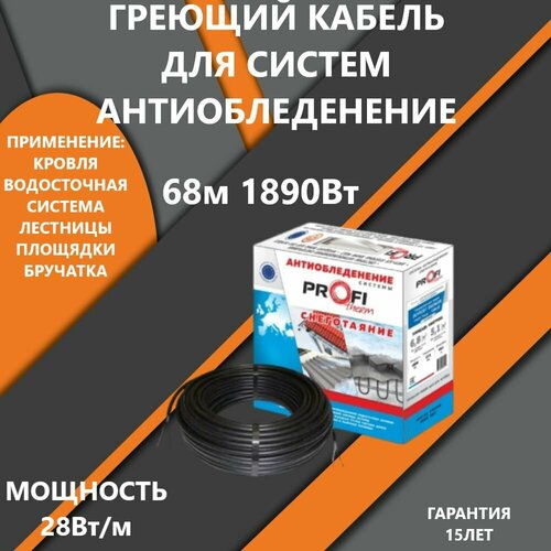 Греющий Кабель Profi Therm DEFROST SNOW для систем Антиобледенения