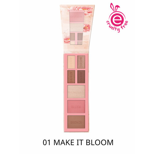 Палетка для макияжа лица и глаз bloom baby, bloom! lic румяна для лица 03 natural bloom