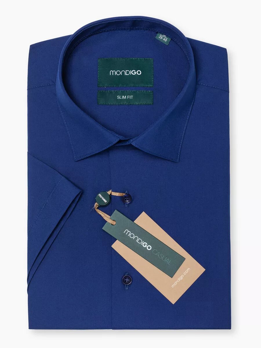 Рубашка приталенная SLIM FIT с коротким рукавом