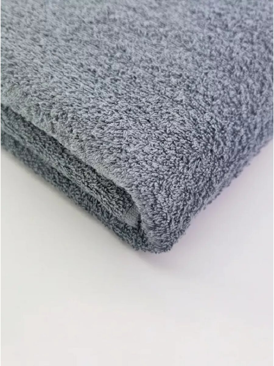 Полотенце махровое для сауны 100х180 см серое — фото 1