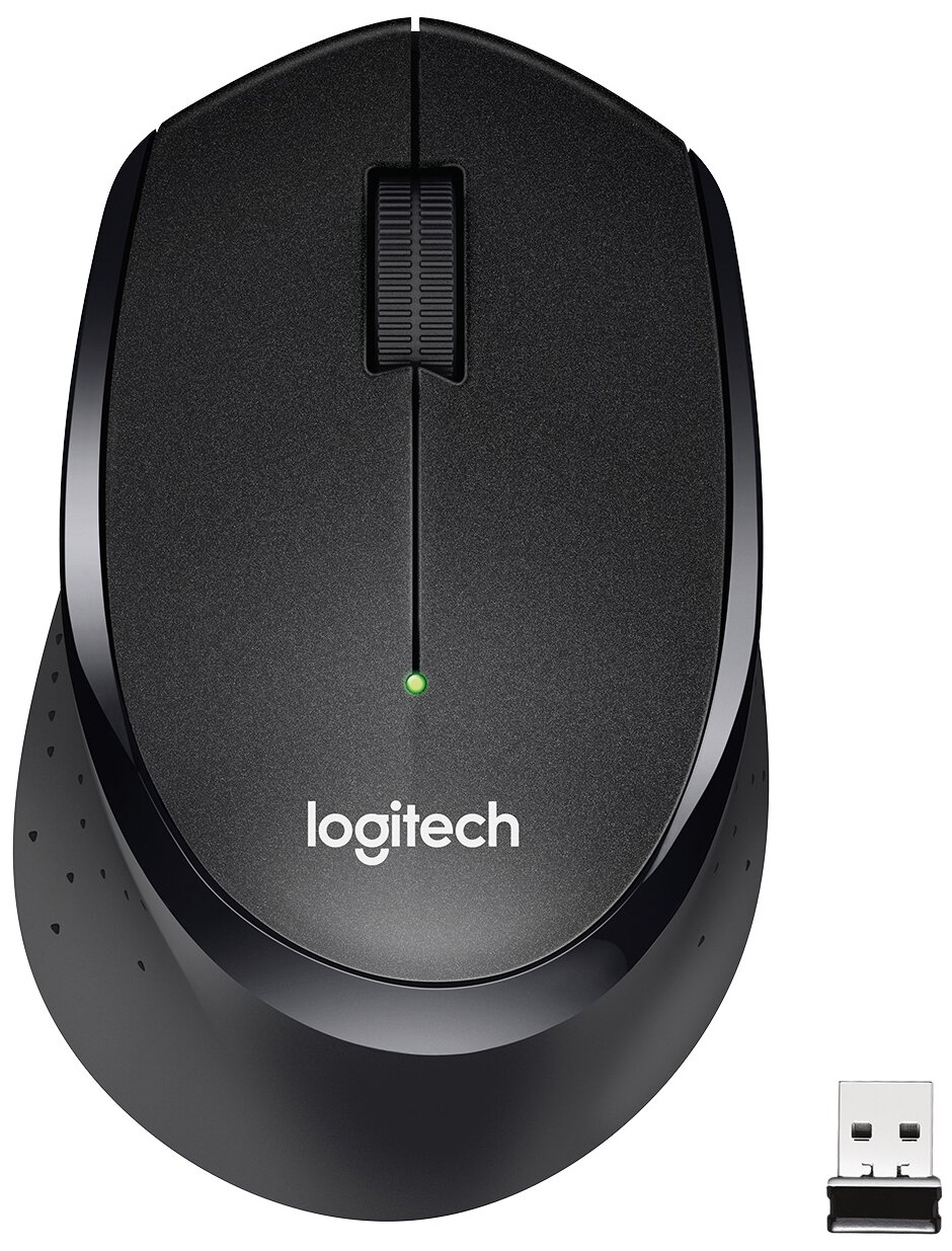 Мышь Logitech M330 Silent Plus, оптическая, беспроводная, черный [910-004924]