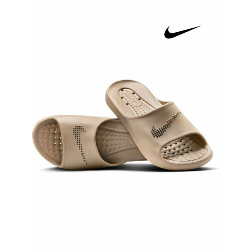 фото Шлёпанцы nike victori one, размер 10, бежевый