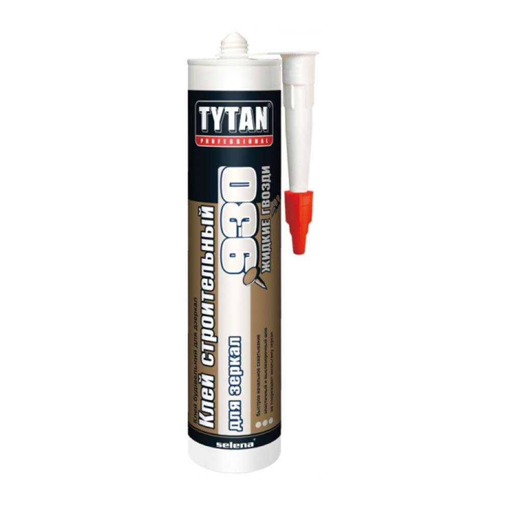 Клей строит. №930 для зеркал (бежевый) 380 г "Tytan professional"