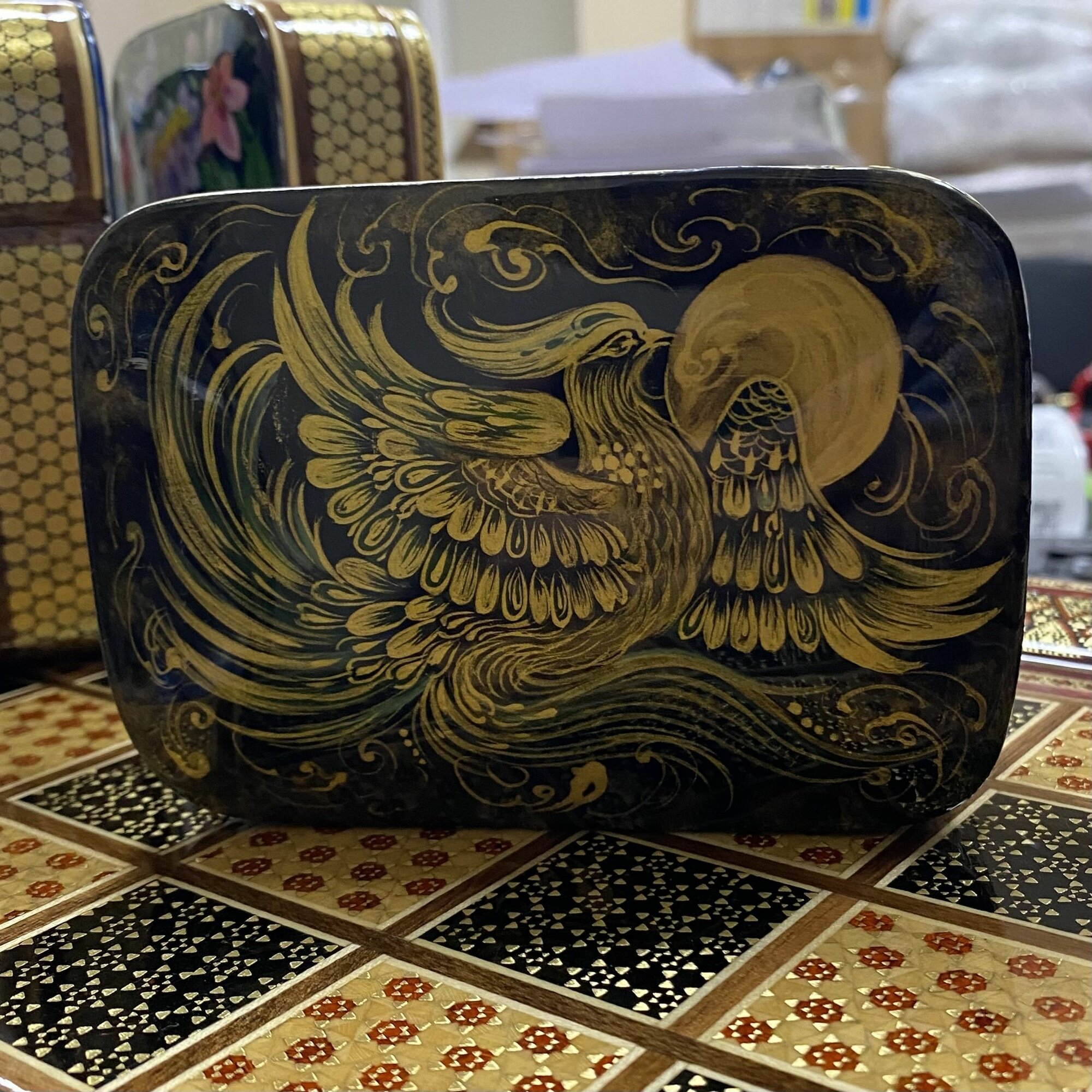 Чехол-футляр Персидский Базар "Иран", дерево, для игральных карт