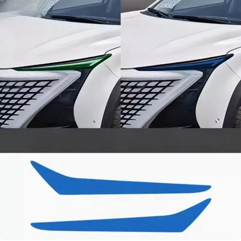 Для CHANGAN UNI-T UNIT 2020-2022 крышка фары, меняющая цвет пленки, декоративная полоса дневного света, 2