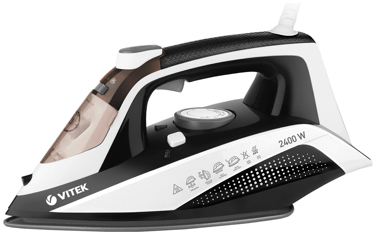 Утюг Vitek VT-8339, 2400 Вт, белый/серый