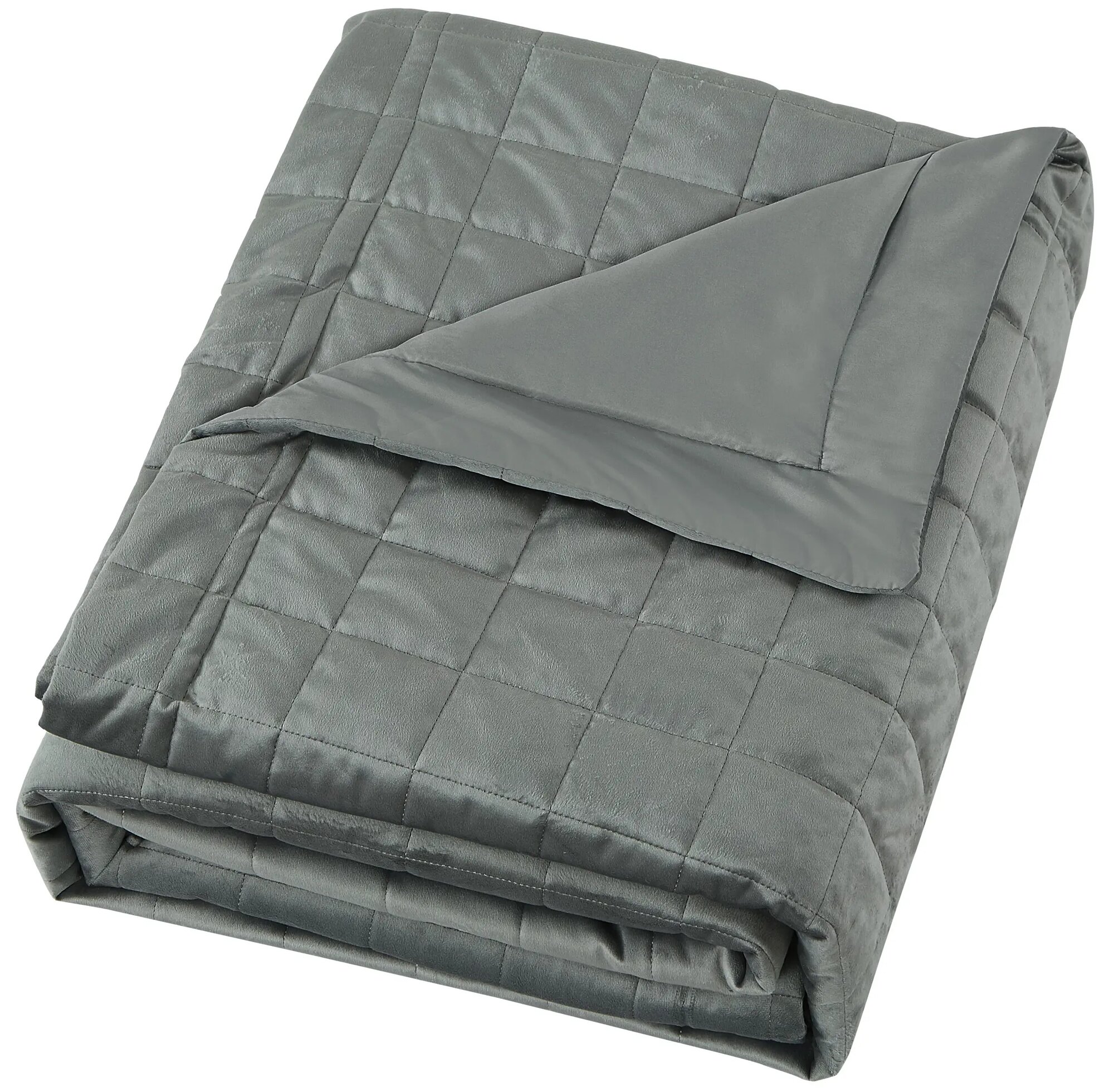 Покрывало Etna 240x220 см велюр цвет графит