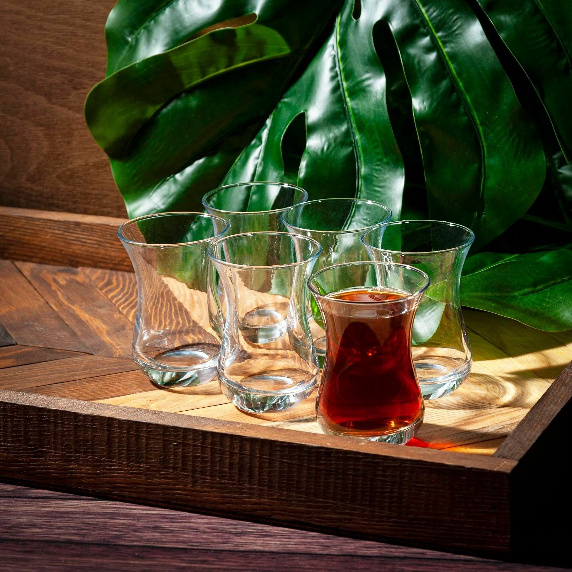 Набор стаканов Pasabahce "Tea&Coffee", для чая и кофе, стекло, прозрачные, 160мл, 6 штук — фото 1