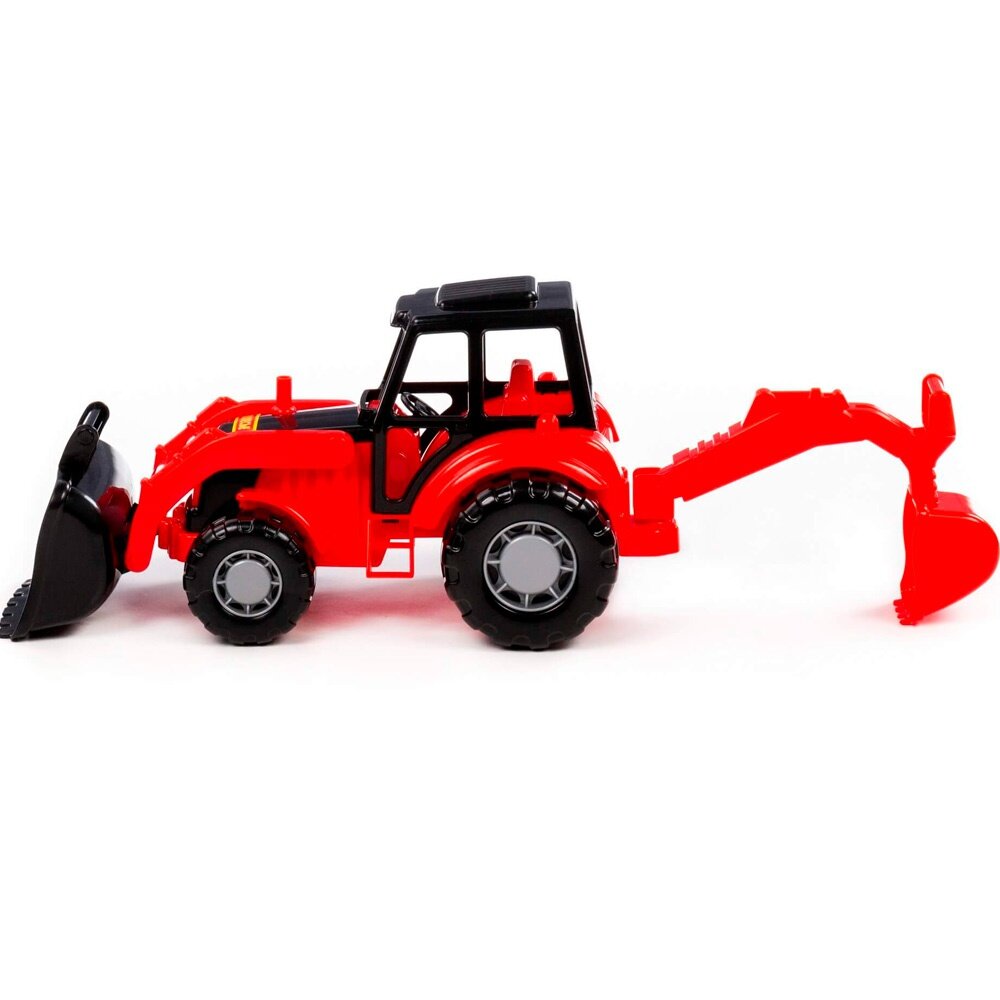 Трактор Полесье Мастер экскаватор красно-черный (24439) — фото 1