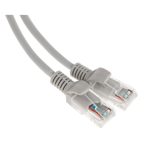 Патч-корд Buro BU-5E-FLAT-1.5M-G 1Гбит/с UTP 4 пары cat.5E Cu molded 1.5м серый RJ-45 (m)-RJ-45 (m)