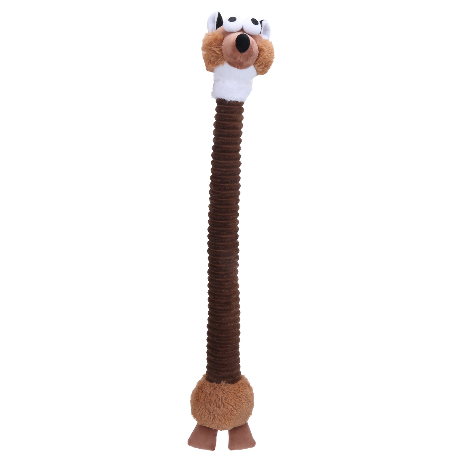 Игрушка для чистки зубов Brown Fox Corduroy Puppy Toy, устойчивая к укусам, для маленьких и средних собак