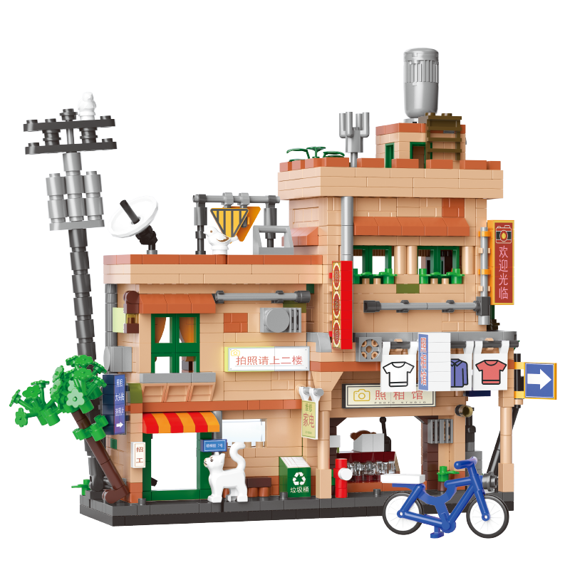 Конструктор 3Д Balody Дом в Японском Стиле, 1156 деталей - BA16596