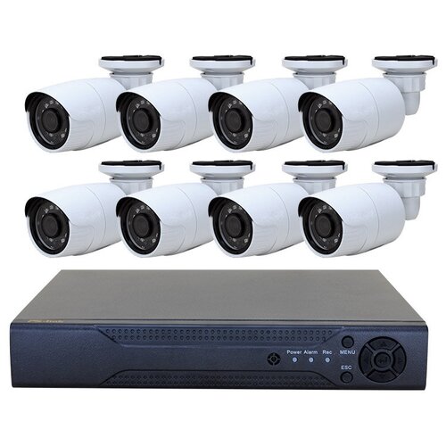Комплект видеонаблюдения AHD PS-link KIT-C808HD 8 уличных 8Мп камер