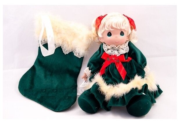 Кукла Precious Moments Little Miss Christmas (Драгоценные Моменты Маленькая мисс Рождество) 41 см, The Doll Maker