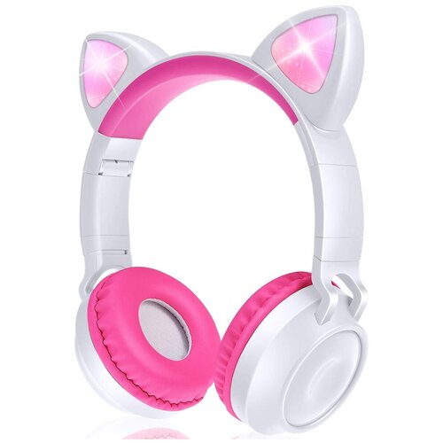 Беспроводные bluetooth наушники Cat Ear ZW-028 со светящимися кошачьими ушками