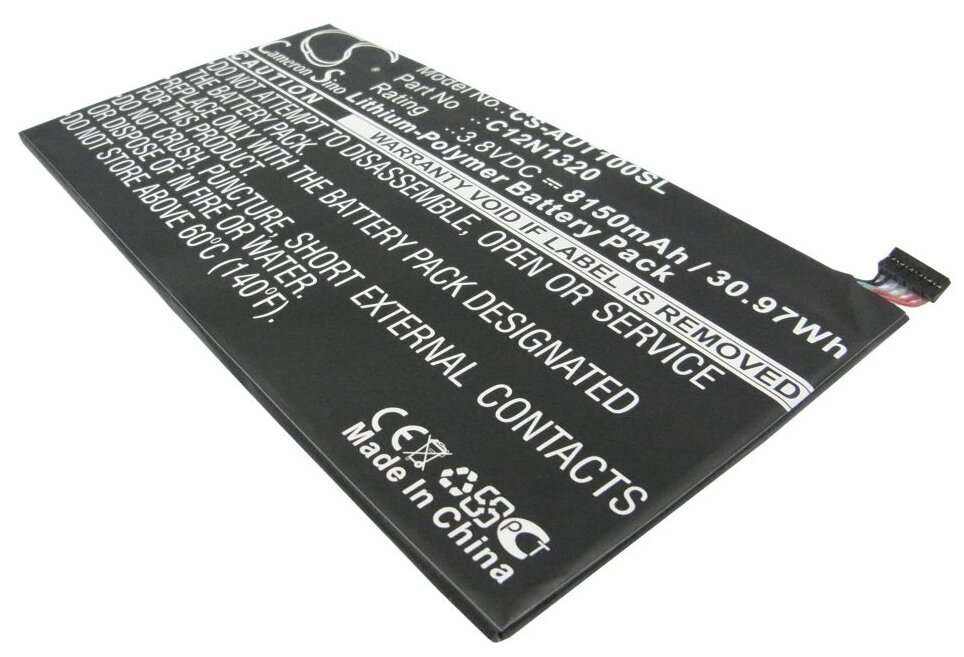 Аккумулятор для планшетов Asus Transformer Book T100, Asus Transformer Book T100TA, Asus Transformer Book T100TAM, (C12N1320), 8150мАч