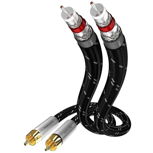 Кабель аудио 2xRCA - 2xRCA Inakustik 006041007 Exzellenz Audio 0.75m кабель межблочный аналоговый rca analysis plus chocolate oval in in wall cl3 2 m