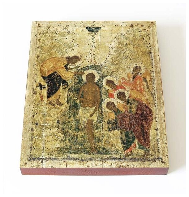 Крещение Господне, Андрей Рублев, 1405 г, икона на доске 13*16,5 см