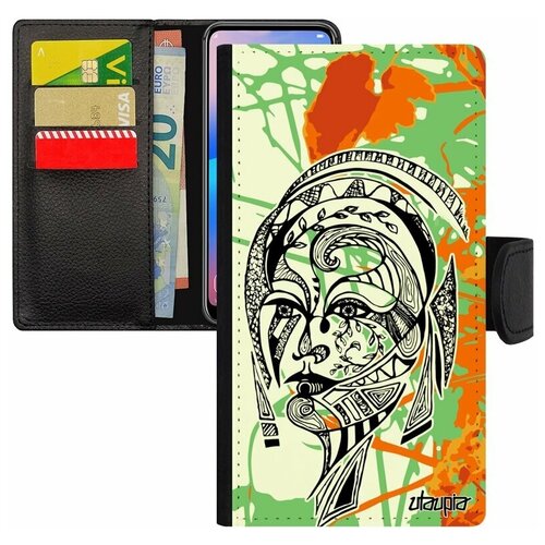 фото Чехол книжка на мобильный iphone 8, "портрет женщины" woman девушка utaupia