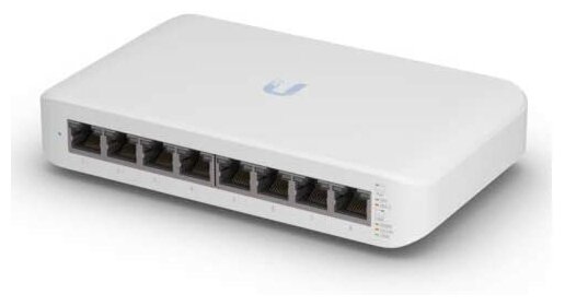 Коммутатор Ubiquiti USW-LITE-8-POE-EU, управляемый, количество портов: 8x1 Гбит/с (USW-LITE-8-POE-EU)