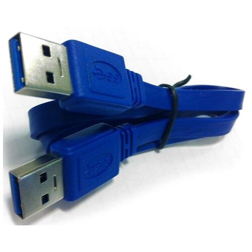 Кабель соединительный USB 3.0 AM-AM 1.0м Gembird экранированный синий CCP-USB3-AMAM-1M кабель соединительный usb 3 0 am am 1 8м gembird экранированный синий ccp usb3 amam 6