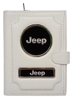 Обложка для автодокументов JEEP 1-6-1040-14, белый