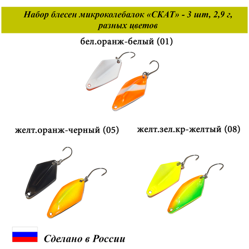 Блесна для рыбалки микроколебалка 