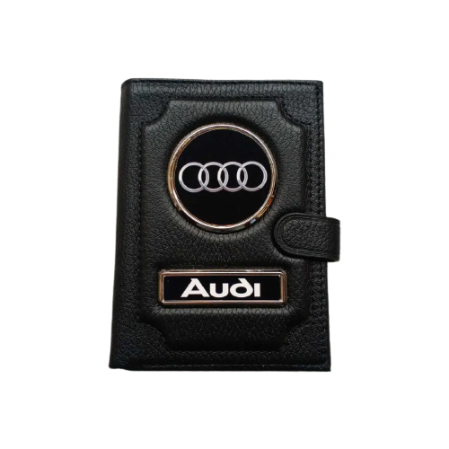 Обложка для автодокументов Audi 1-6-615, черный