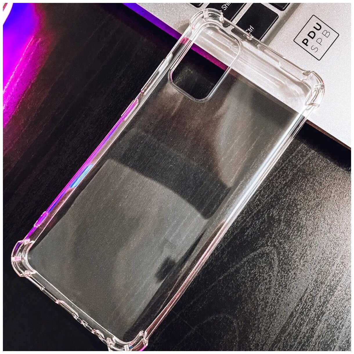 Комплект 2 в 1: Защитное стекло и прозрачный защитный чехол №09 для Samsung Galaxy A02s / Самсунг Галакси А02с